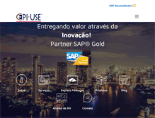 Tablet Screenshot of epiuse.com.br